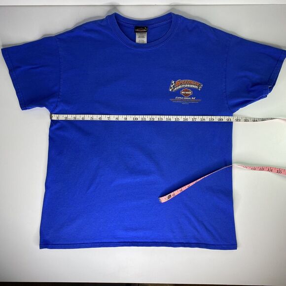 Harley Davidson T Shirt Sz L Racing Side Of Charlotte Concord NC Motorcycle Car - Picture 10 of 12